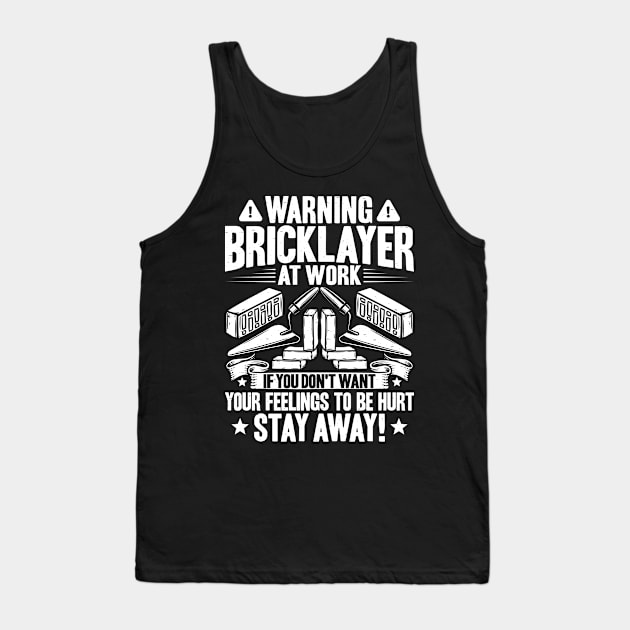 Brickmason Brick Mason Bricklayer Gift Present Tank Top by Krautshirts